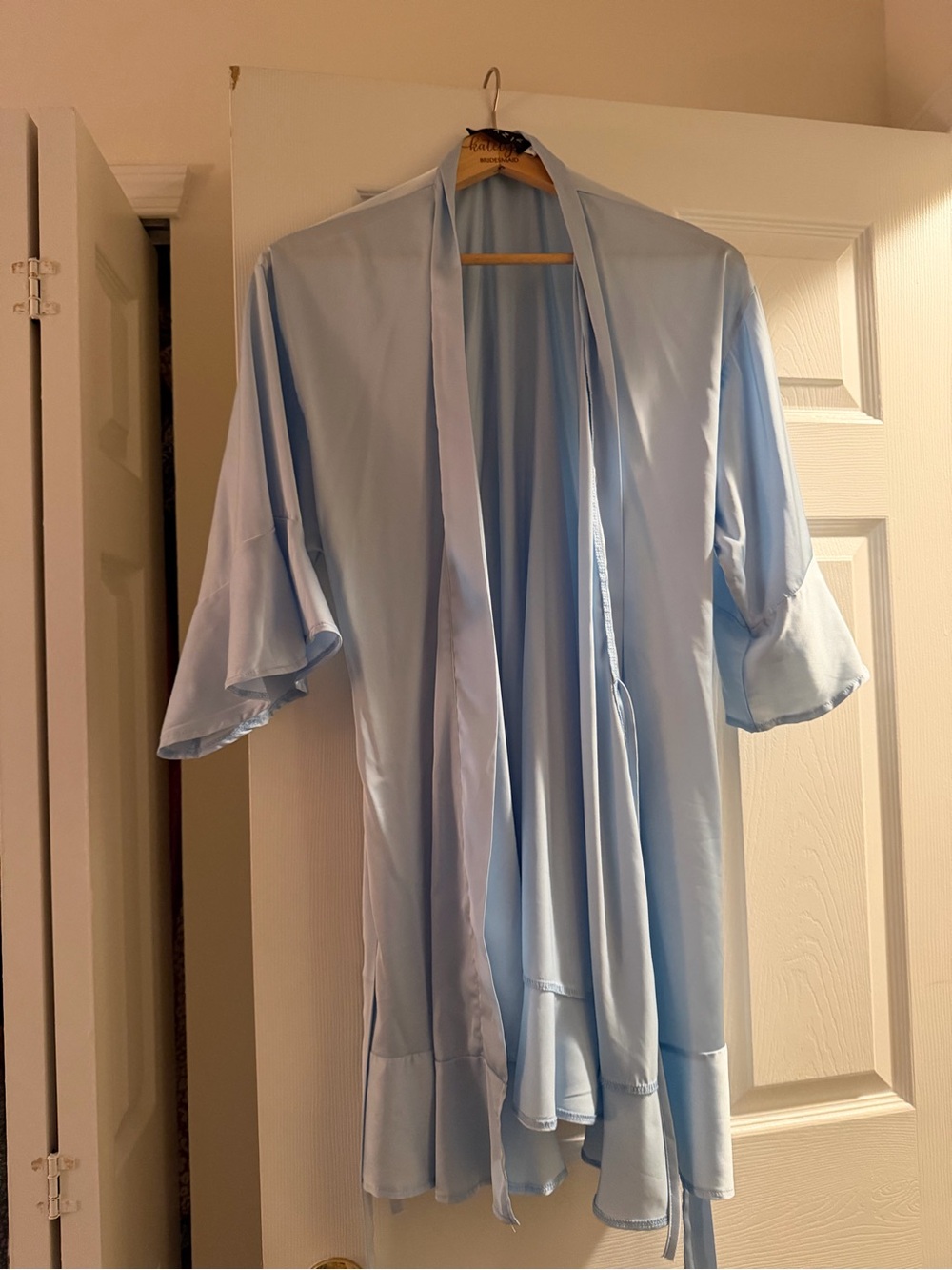 Azazie Mist Blue Robe